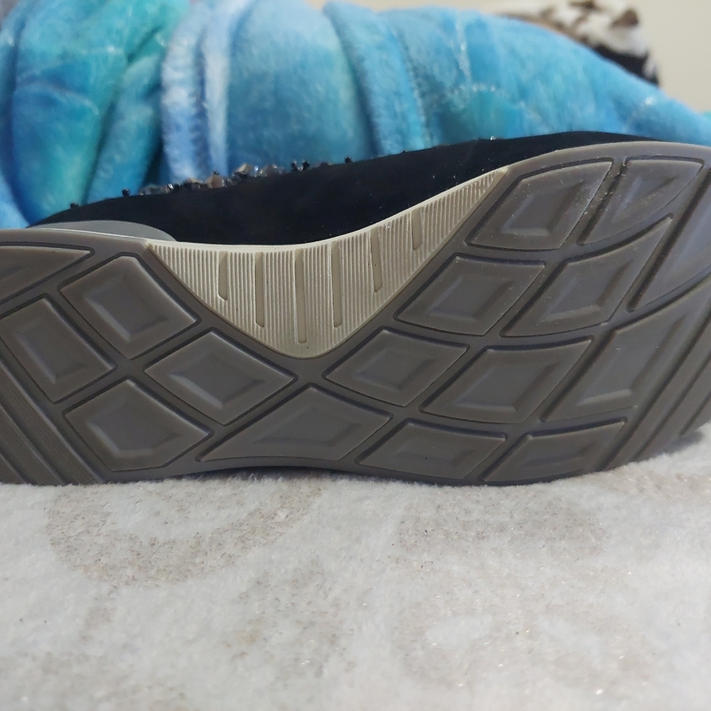 Vaneli Black Rhinestone Sneakers - Picture 4 of 6